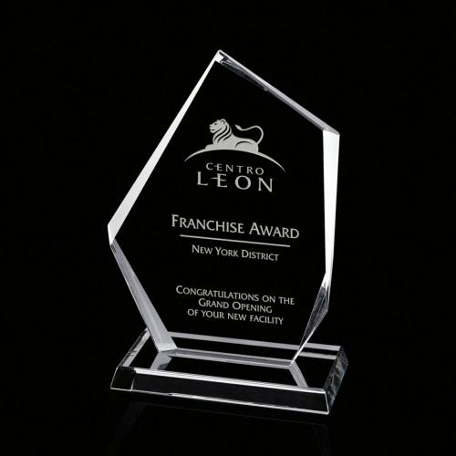 Awards and Plaques - Crystal Trophies - Sizemore Starfire Peaks Crystal Trophy