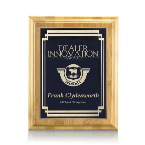 Awards and Plaques - Wall Plaque Awards - McKenna Bamboo Plaque