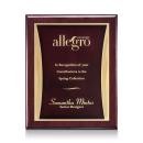 Showtime Meredith Plaque - Rosewood/Red