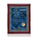 Shepherd Meredith Plaque - Rosewood/Blue