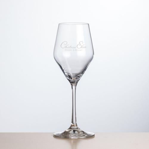 Custom Barware Glasses - Wine Glasses - Jensen Wine - Deep Etch