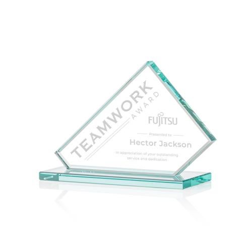 Awards and Plaques - Glass Trophies - Powers Glass Trophy