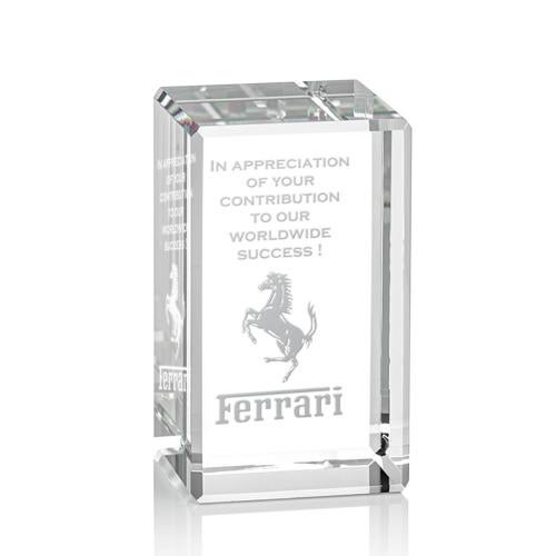 Awards and Plaques - Crystal Trophies - Small Towers Crystal Trophy