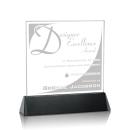 Holliday Square Black Square / Cube Crystal Trophy