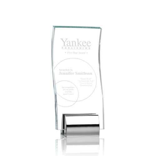 Awards and Plaques - Crystal Trophies - Burris Rectangle Crystal Trophy