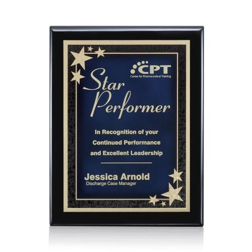 Awards and Plaques - Wall Plaque Awards - Murdock Meredith - Black/Blue
