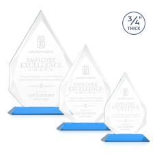 Archer Sky Blue Peaks Crystal Trophy - Crystal Trophies