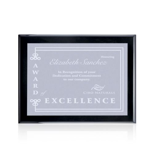 Awards and Plaques - Wall Plaque Awards - Keene Meredith Plaque - Black Finish