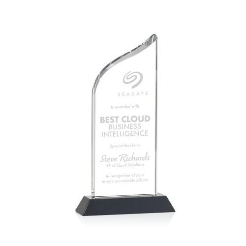 Awards and Plaques - Crystal Trophies - Machado Black Peaks Crystal Trophy