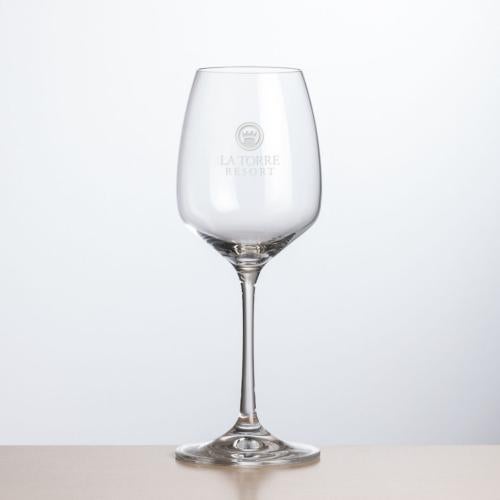 Custom Barware Glasses - Wine Glasses - Burrell Wine - Deep Etch