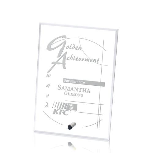 Awards and Plaques - Crystal Trophies - Manning Vertical Rectangle Crystal Trophy