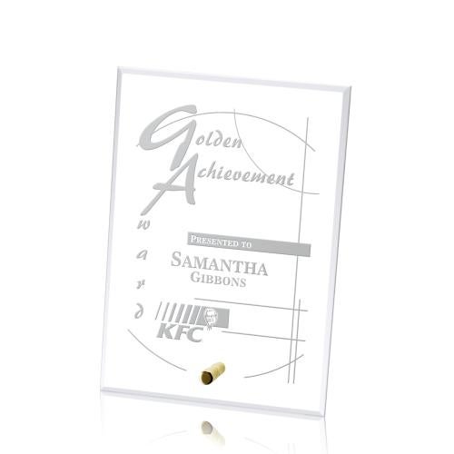 Awards and Plaques - Crystal Trophies - Manning Vertical Rectangle Crystal Trophy