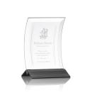 Zavala Black Rectangle Crystal Trophy