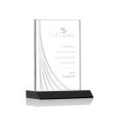 Goldstein Liquid&trade;  Black Rectangle Crystal Trophy