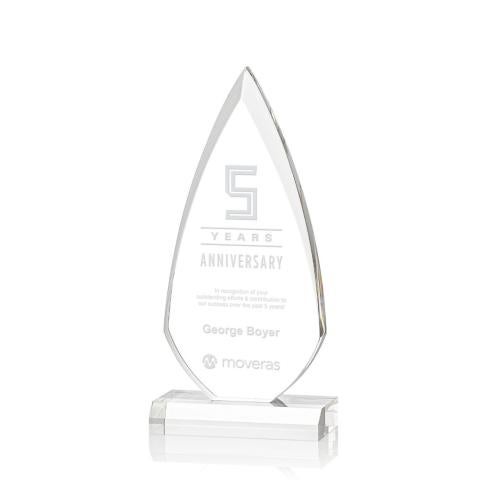 Awards and Plaques - Acrylic Trophies - Humphries Flame Acrylic Trophy