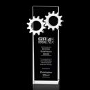 Ojeda Gear Rectangle Crystal Trophy