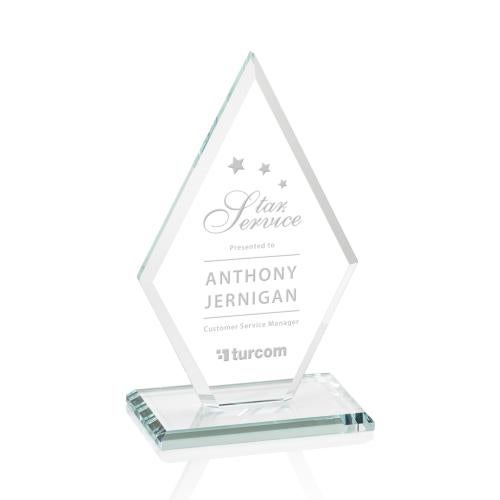 Awards and Plaques - Crystal Trophies - Spicer Clear Crystal Trophy