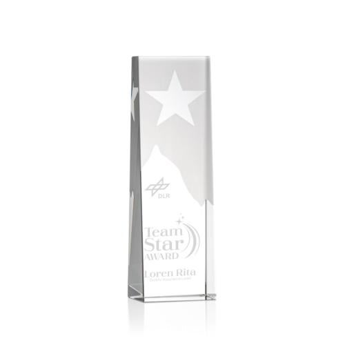 Awards and Plaques - Crystal Trophies - Coleman Star Crystal Trophy