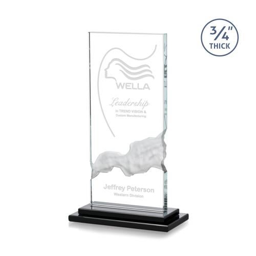 Awards and Plaques - Crystal Trophies - Flaherty Rectangle Crystal Trophy