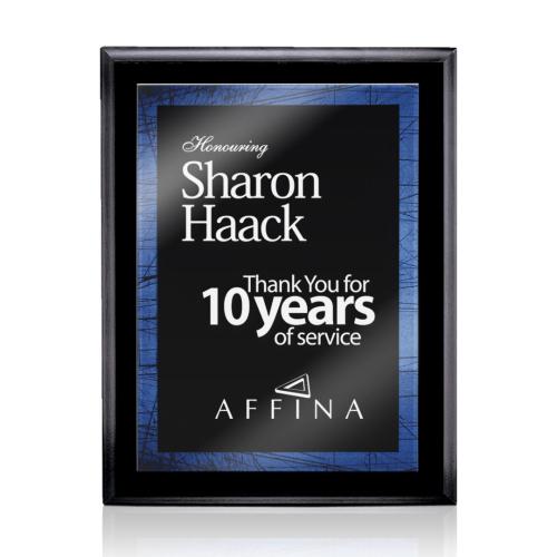 Awards and Plaques - Wall Plaque Awards - Garner Stark - Black/Blue