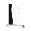 Starr Black Rectangle Crystal Trophy