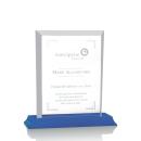Villa on Carroll Blue Rectangle Crystal Trophy