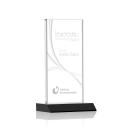 Rodrigues Liquid&trade;  Black Rectangle Crystal Trophy