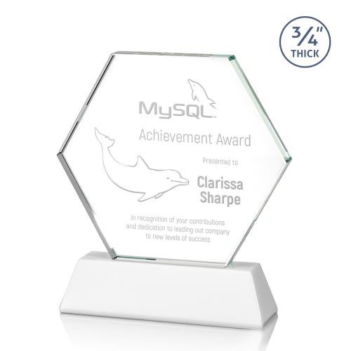 Awards and Plaques - Crystal Trophies - Colvin Fagan Polygon Crystal Trophy