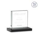 Landers Black Square / Cube Crystal Trophy