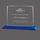Kaplan  on Carroll Blue Rectangle Crystal Trophy
