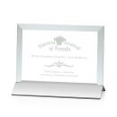 Boswell Jade/Silver (Horizontal) Rectangle Glass Trophy