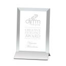 Boswell Jade/Silver (Vertical) Rectangle Glass Trophy