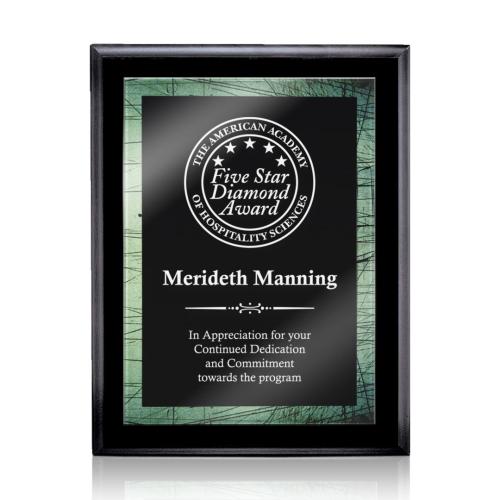 Awards and Plaques - Wall Plaque Awards - Garner Stark - Black/Green