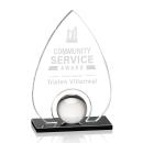 Larsen Starfire Tear Drop Crystal Trophy