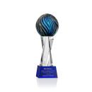 McCray Globe on Saldana Crystal Base Glass Trophy