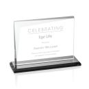 Leyva Black Rectangle Crystal Trophy
