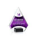 Norman Full Color Black Crystal Trophy