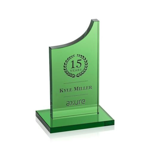 Awards and Plaques - Crystal Trophies - Little Green Peaks Crystal Trophy