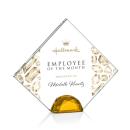 Galvan Full Color Amber Crystal Trophy