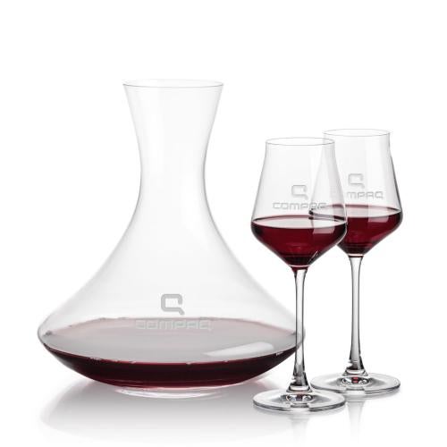 Custom Barware Glasses - Carafes - Crump Carafe & Watts Wine
