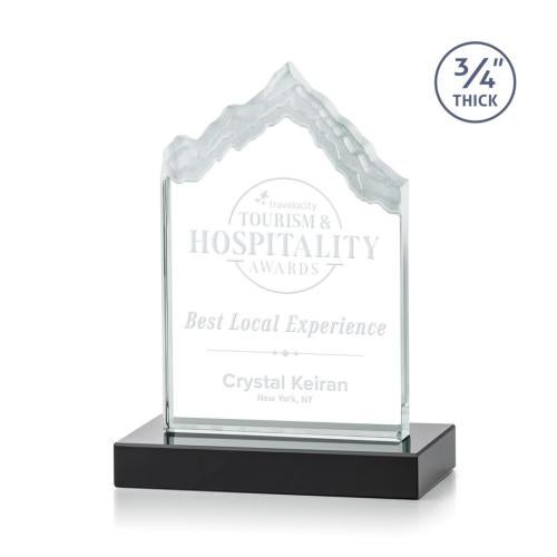 Awards and Plaques - Crystal Trophies - McGinnis Black Peaks Crystal Trophy