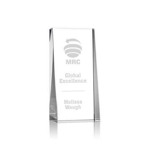 Awards and Plaques - Crystal Trophies - Kirkpatrick Towers Crystal Trophy