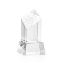 Knight on Base Clear Towers Crystal Trophy