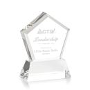 Costa on Base Clear Polygon Crystal Trophy