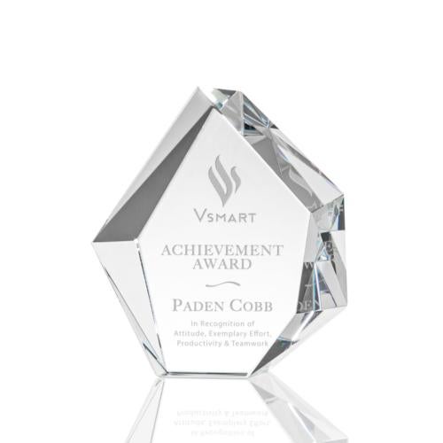 Awards and Plaques - Crystal Trophies - Duran Polygon Crystal Trophy