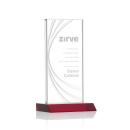 Daugherty Liquid&trade; Red Rectangle Crystal Trophy
