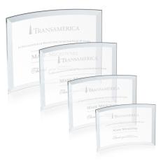 Employee Gifts - Carranza Clear Crescent Crystal Trophy