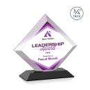 Carlson Full Color Black Crystal Trophy