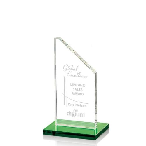 Awards and Plaques - Crystal Trophies - Mathews Green Peaks Crystal Trophy