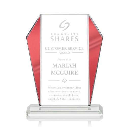 Awards and Plaques - Crystal Trophies - Swain Red Peaks Crystal Trophy